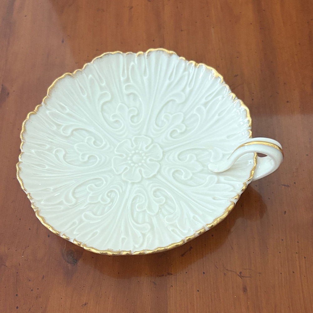 Vintage Lenox White and Gold candy dish